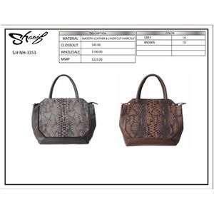 SHARIF LEATHER & LASER CUT HAIRCALF - NH-3353